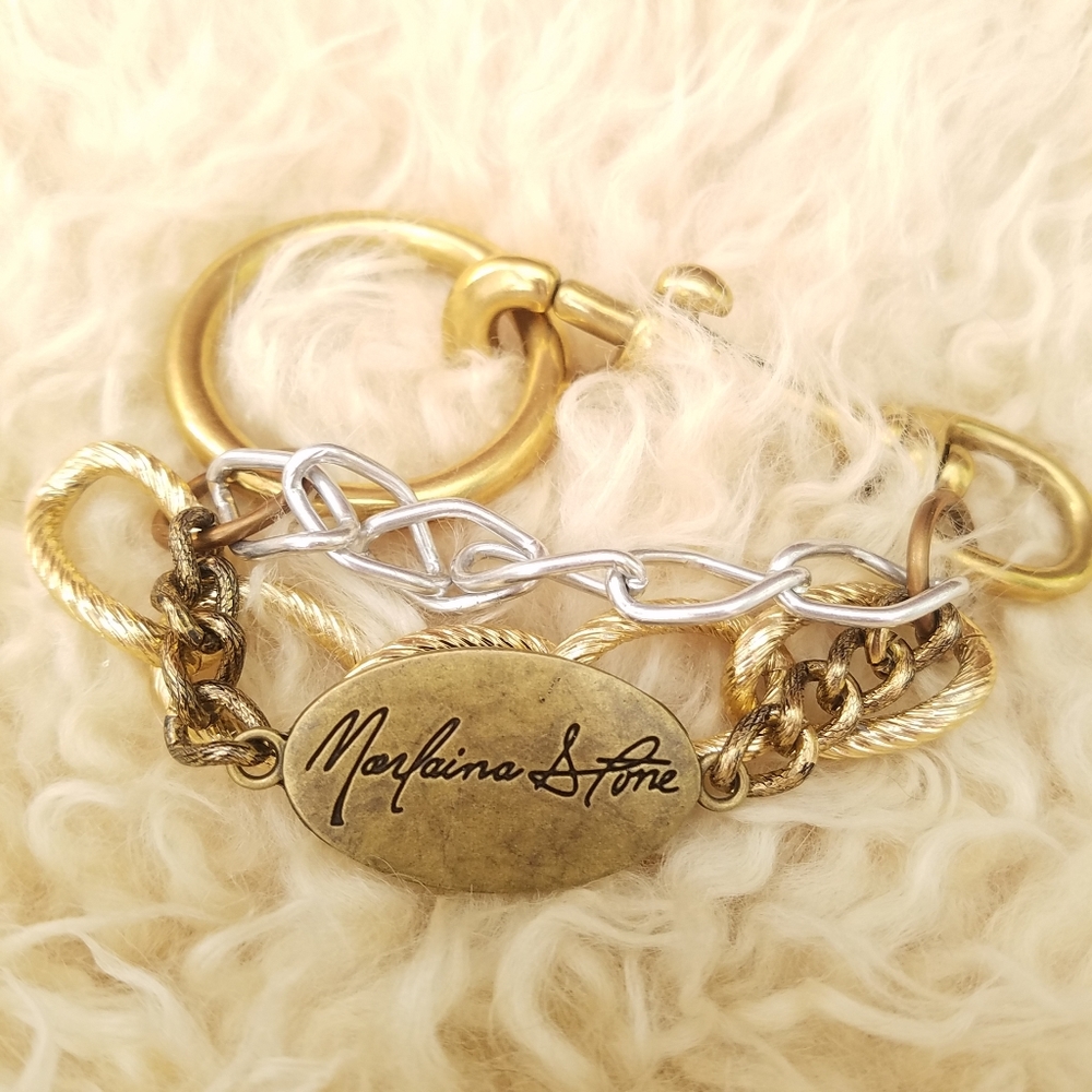 Marlaina Stone chunky chain bracelet